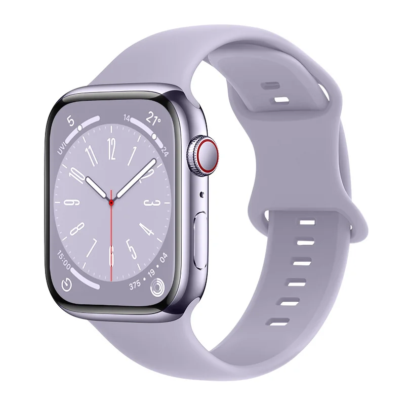 BStrap Smooth Silicone remienok na Apple Watch 38/40/41mm lavender
