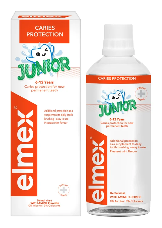 ELMEX JUNIOR ÚSTNA VODA 1×400 ml, ústna voda