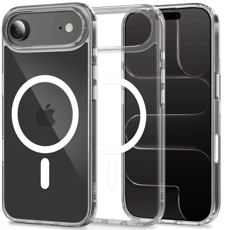 Tech-Protect FlexAir Hybrid CC MagSafe kryt na iPhone 17 Air, priesvitný ný