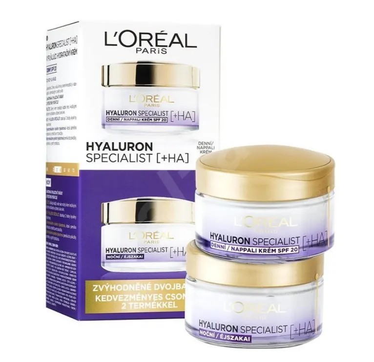 L'Oréal Paris Hyaluron Specialist denný a nočný krém, 2 x 50 ml