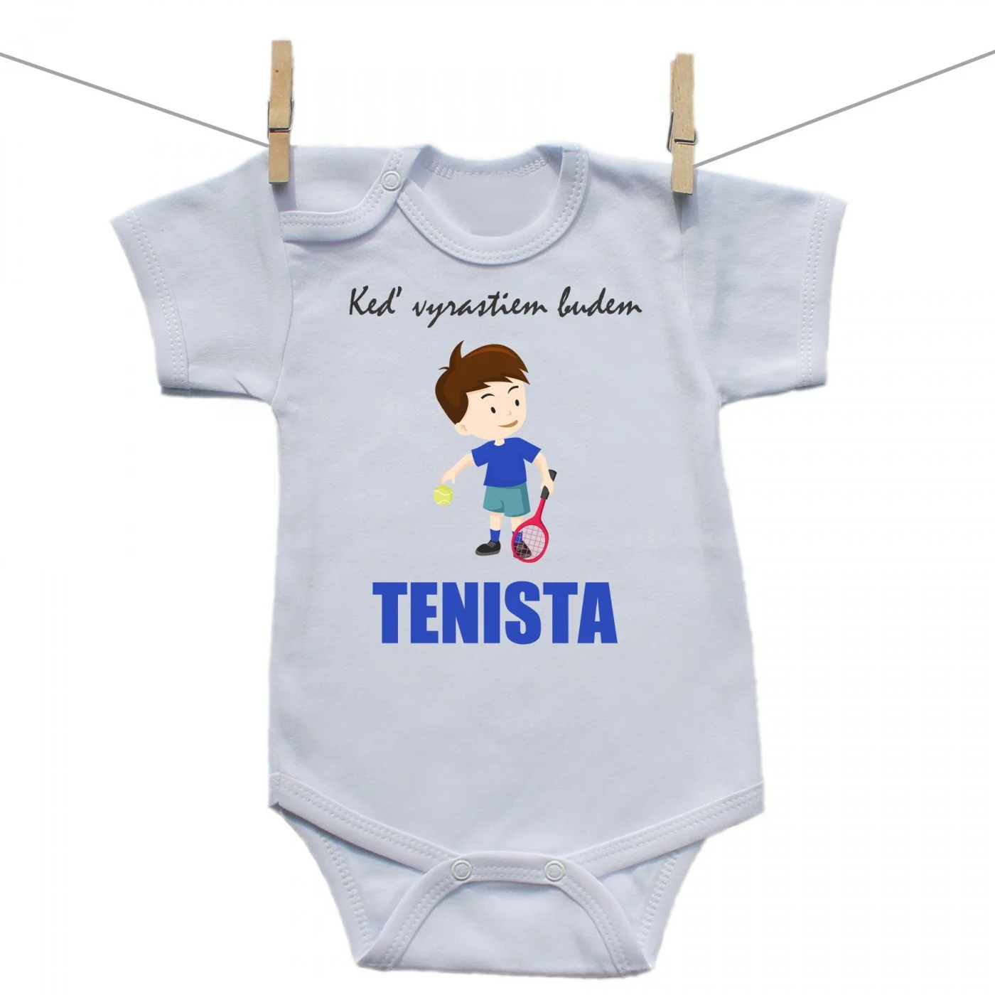 Boodyy Body s krátkym rukávom Keď vyrastiem budem tenista Veľkosť: 98