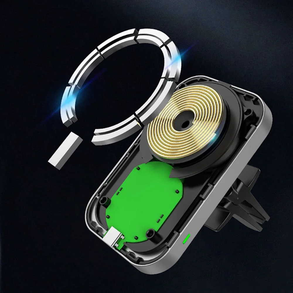 Tech-Protect CW19 MagSafe držiak na mobil do auta, čierna