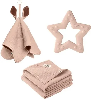 BIBS darčekový set stredný, Blush 1×1 set, darčekový set