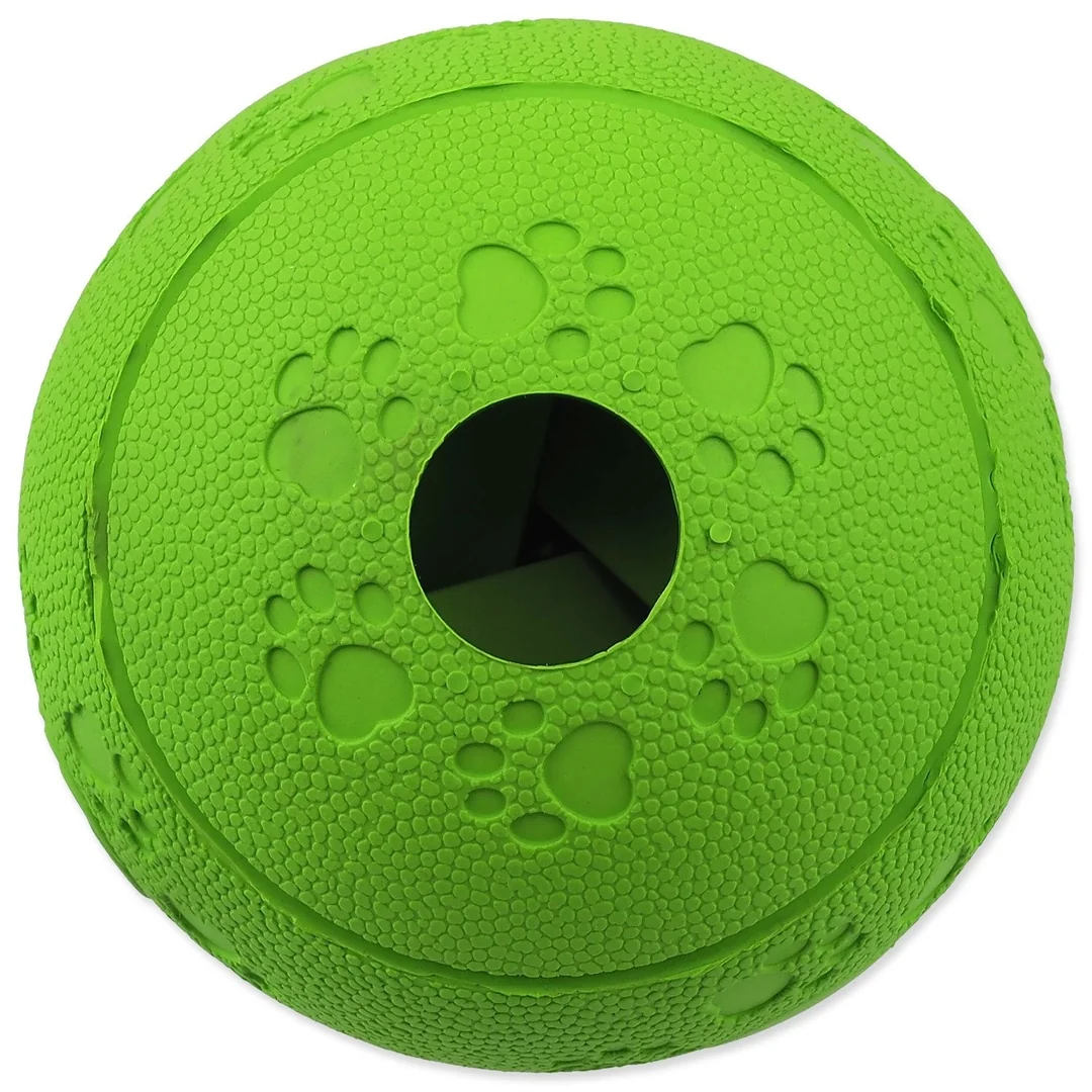 Hračka Dog Fantasy lopta na pamlsky zelená 11cm
