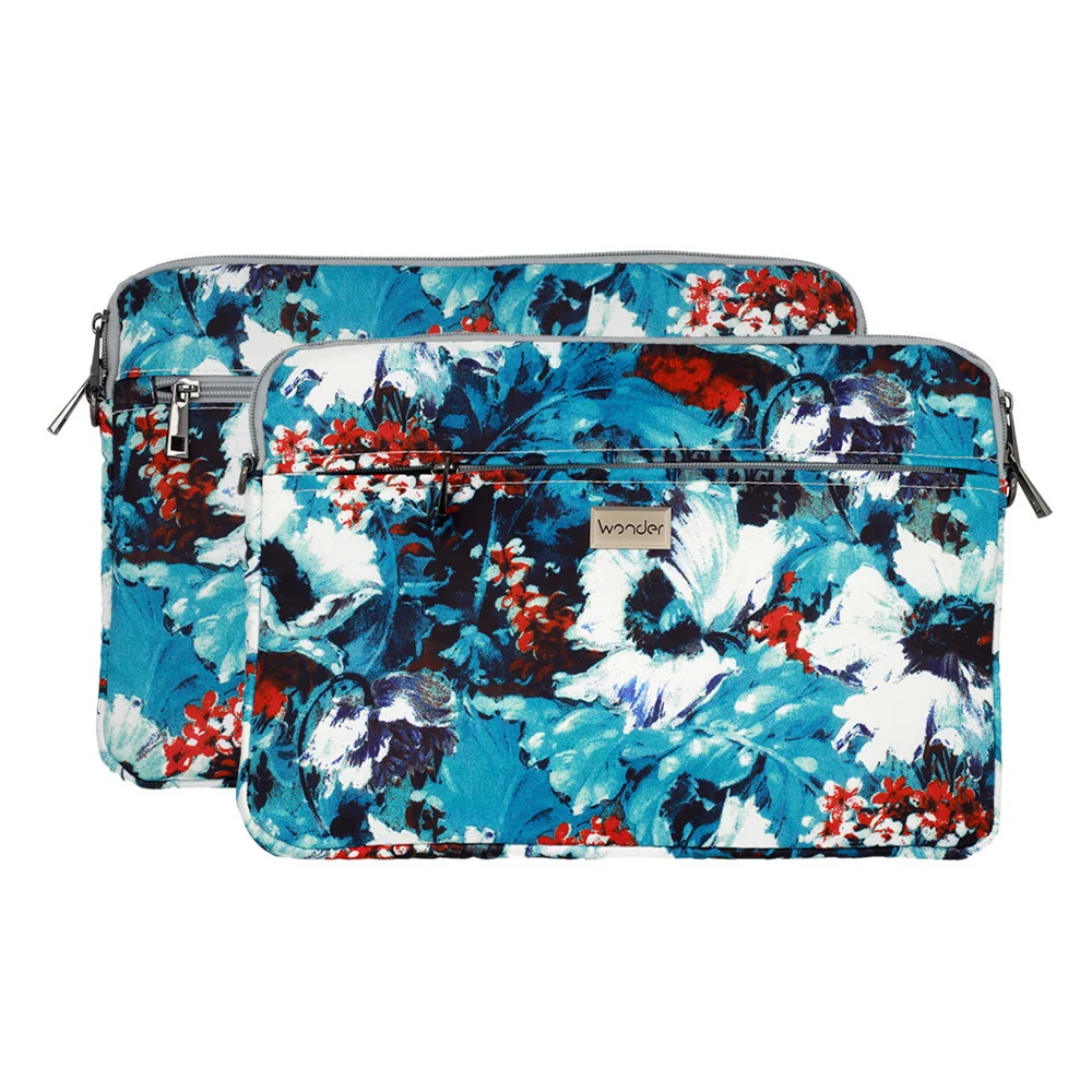 MG Wonder Sleeve taška na notebook 10'', white poppies