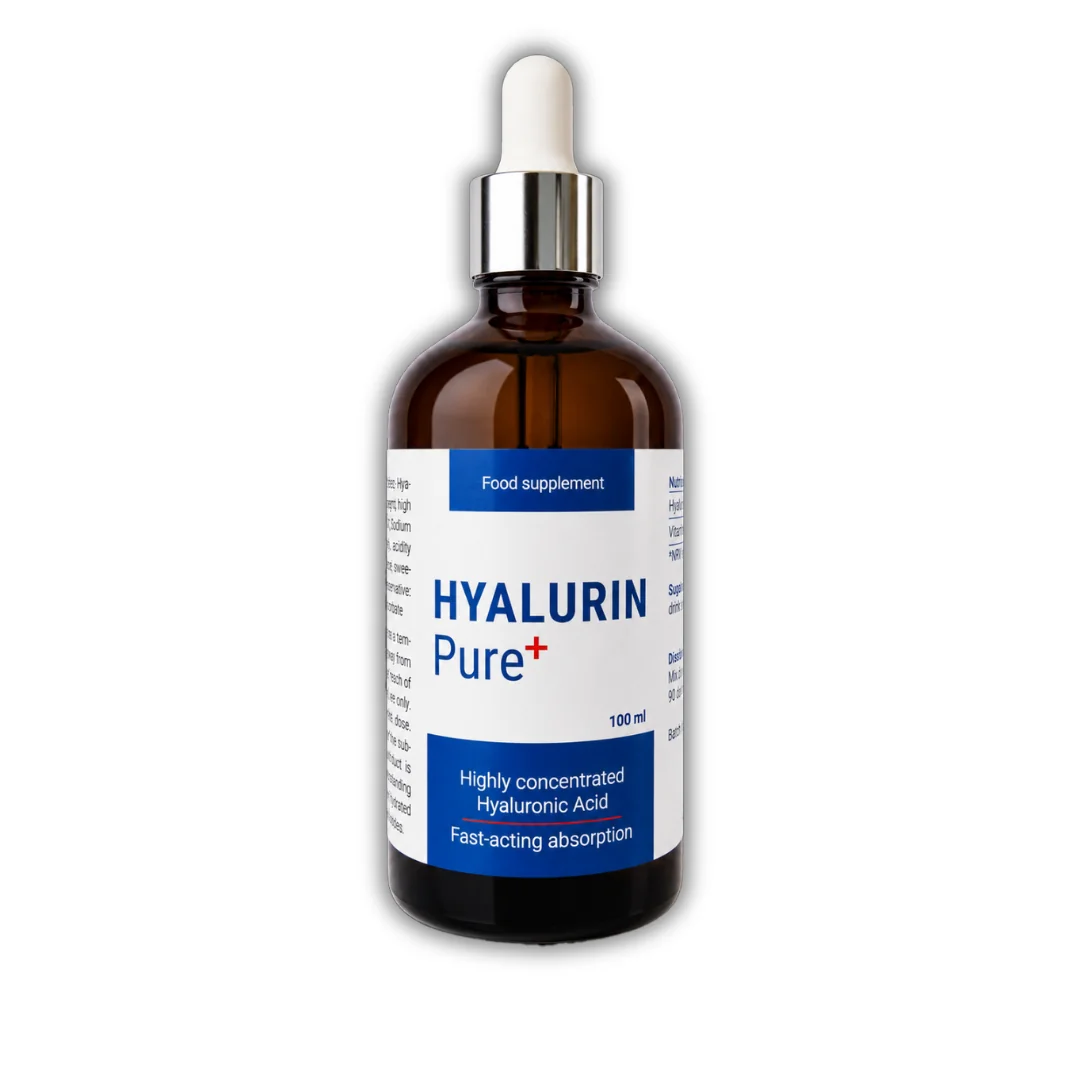Hyalurin Pure+ kyselina hyalurónová vo vysokej koncentrácii s vitamínom C -100 ml