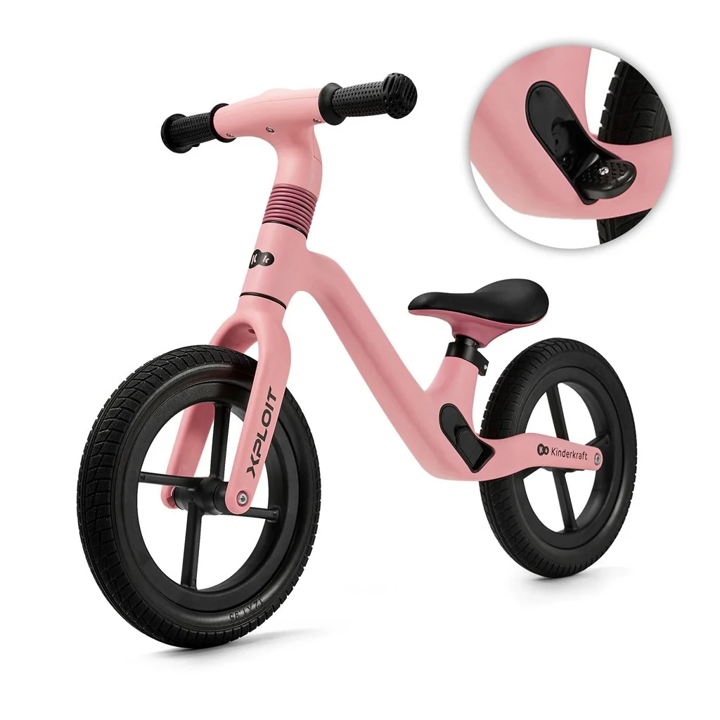 Kinderkraft XPLOIT odrážadlo 12" Bubblegum Pink 