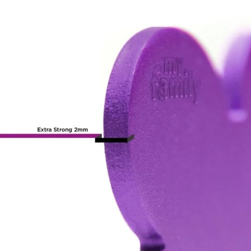 MF BIG BONE ALUMINUM PURPLE 2,5x3,8 cm gravírovateľný prívesok
