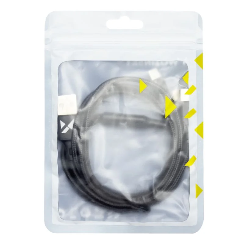 MG 3in1 kábel USB - USB-C/ Micro USB / Lightning 2.8A 1.25m, čierny