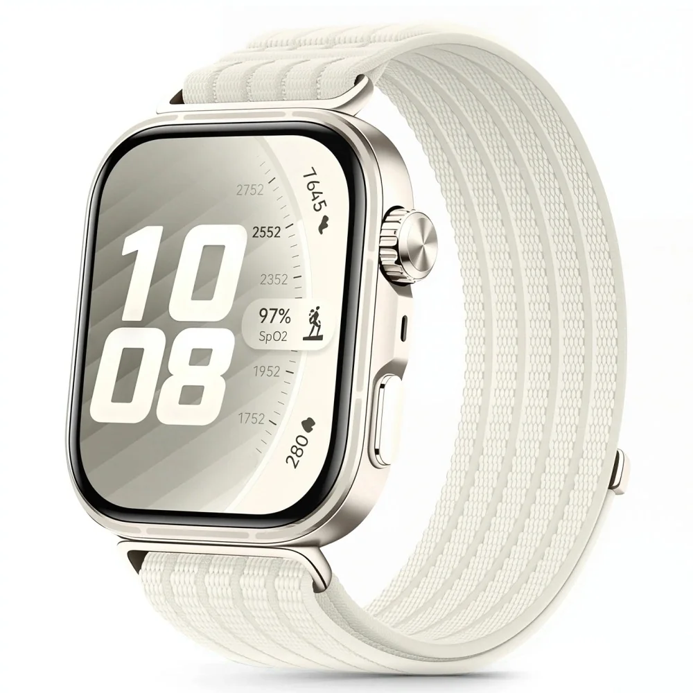 Tech-Protect Nylon remienok na Huawei Watch Fit 3 / 4 / 4 Pro / 5 / 5 Pro, starlight