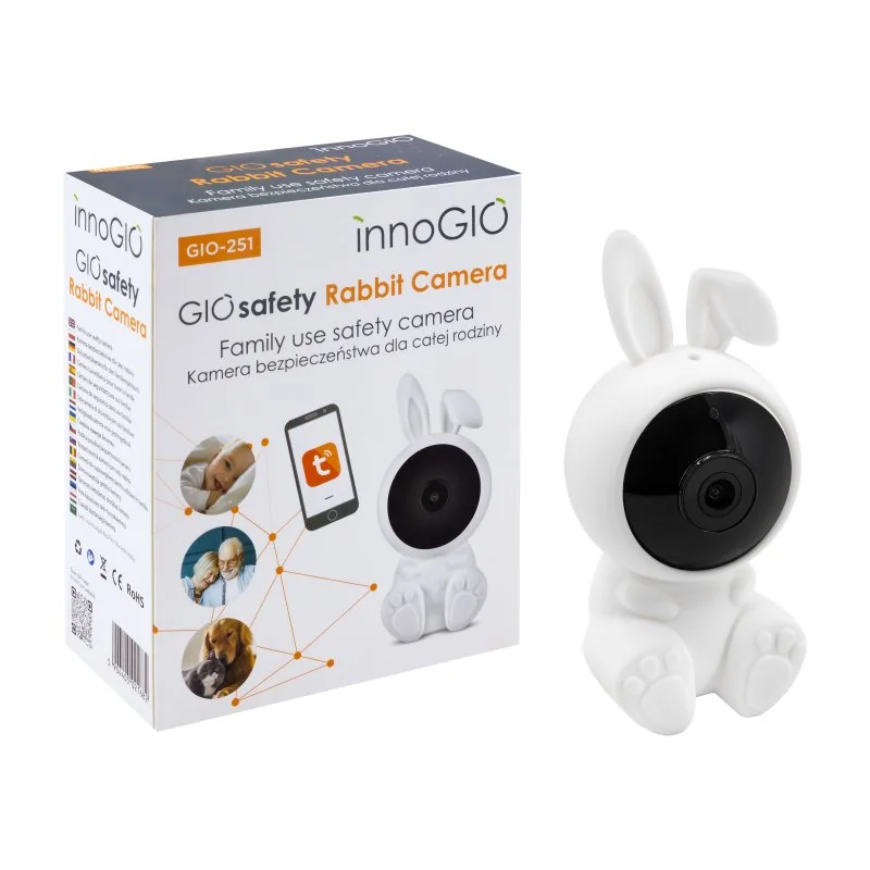 innoGIO domáca Smart Wi-fi kamera GIOsafety Rabbit