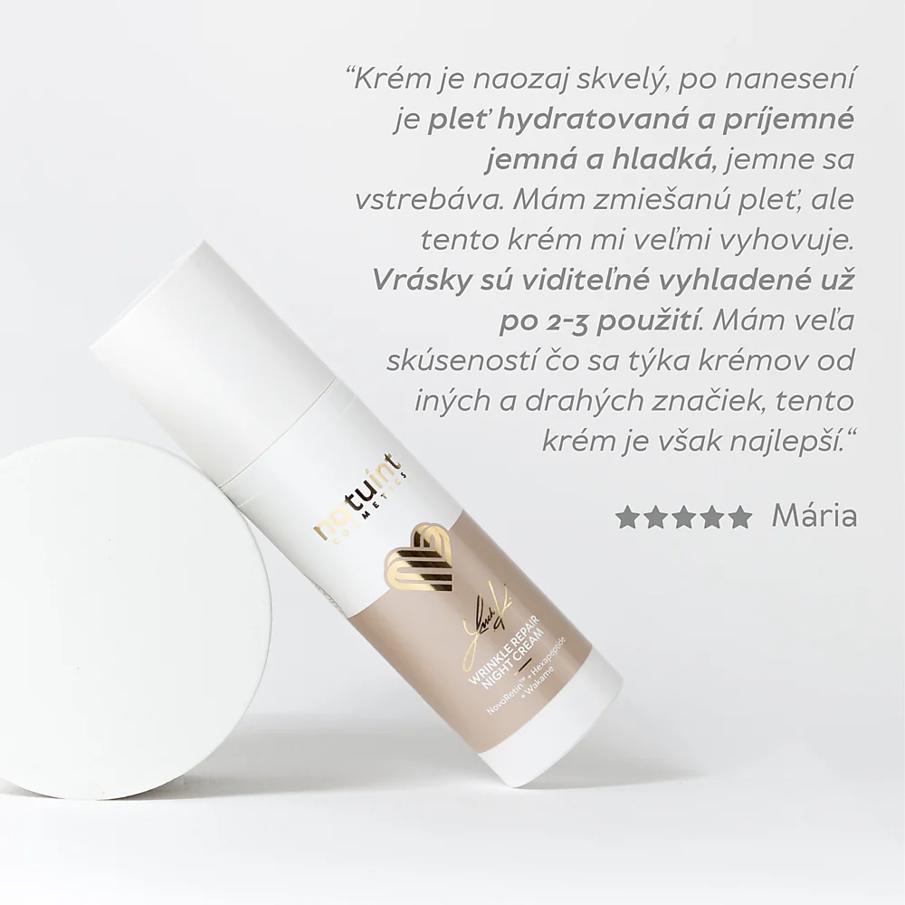 Natuint cosmetics - Exclusive - Intenzívny nočný obnovujúci krém Exclusive - Wrinkle Repair Night Cream