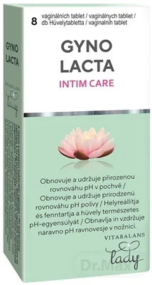Vitabalans GYNOLACTA INTIM CARE 1×8 tbl, proti vaginálnej kvasinkovej infekcií