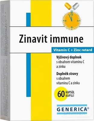 GENERICA Zinavit immune 1×60 cps, výživový doplnok
