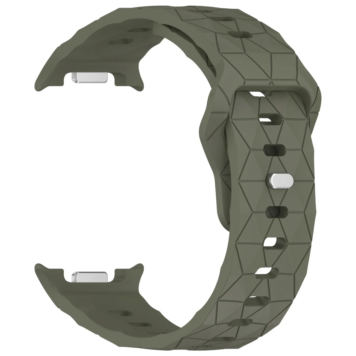 BStrap Silicone Grid remienok na Samsung Galaxy Watch 8, green