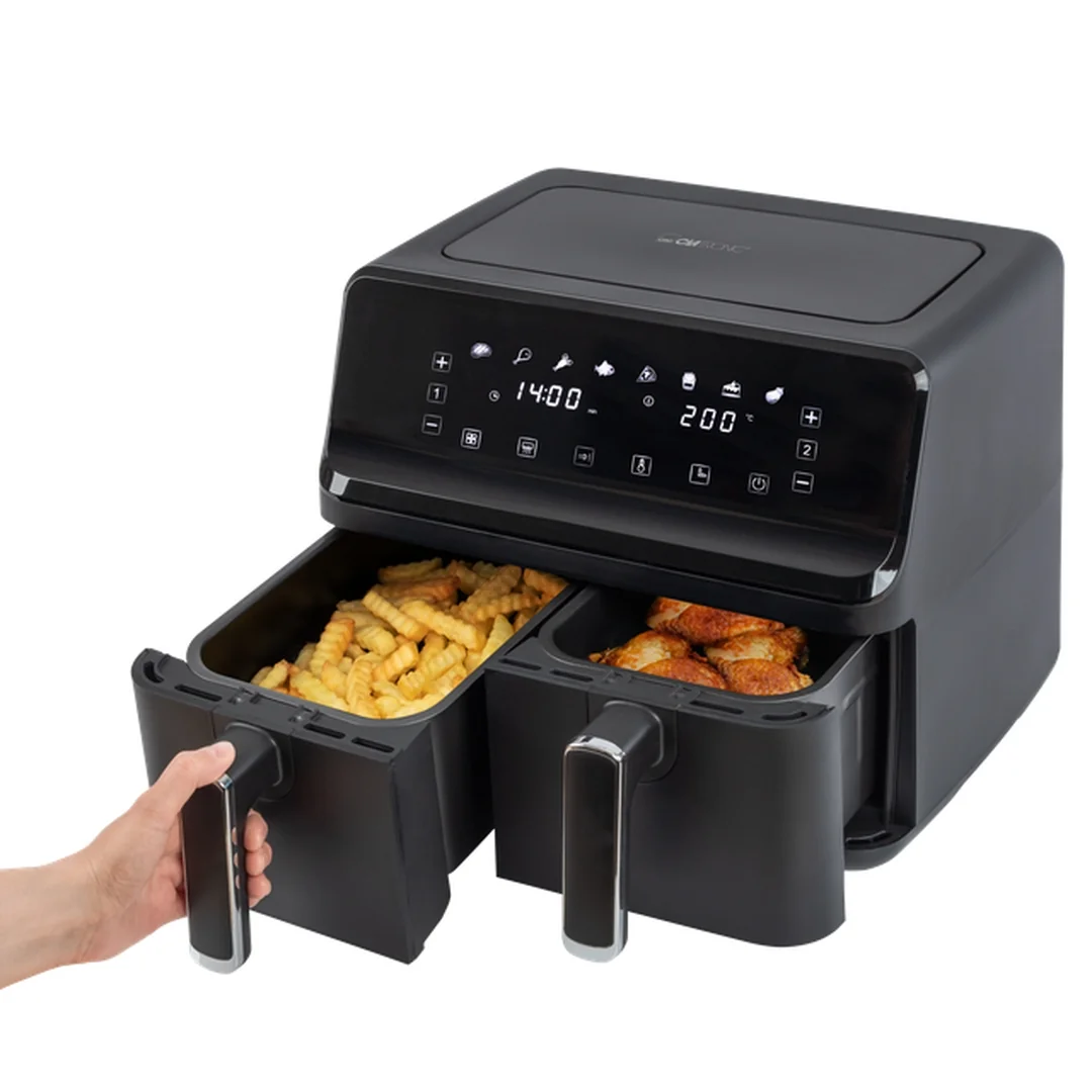 Clatronic FR 3804 H teplovzdušná fritéza dvojitá 8 l (2x4 l)