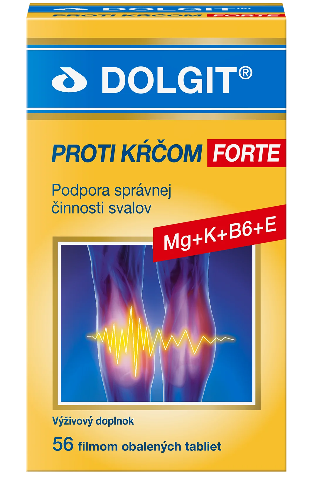 DOLGIT Proti kŕčom FORTE 1×56 tbl, výživový doplnok
