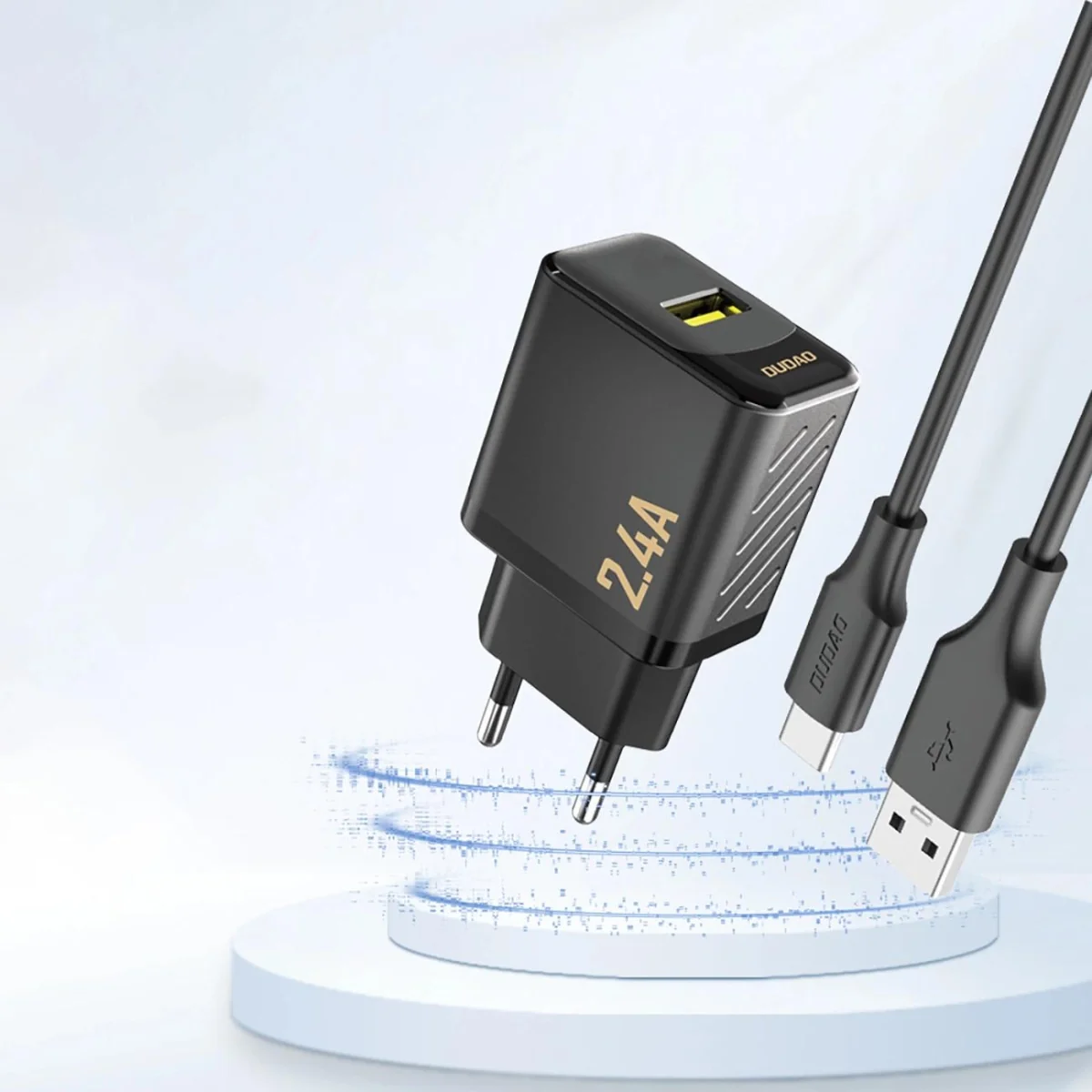 Dudao A23 sieťová nabíjačka USB 2.4A, čierna