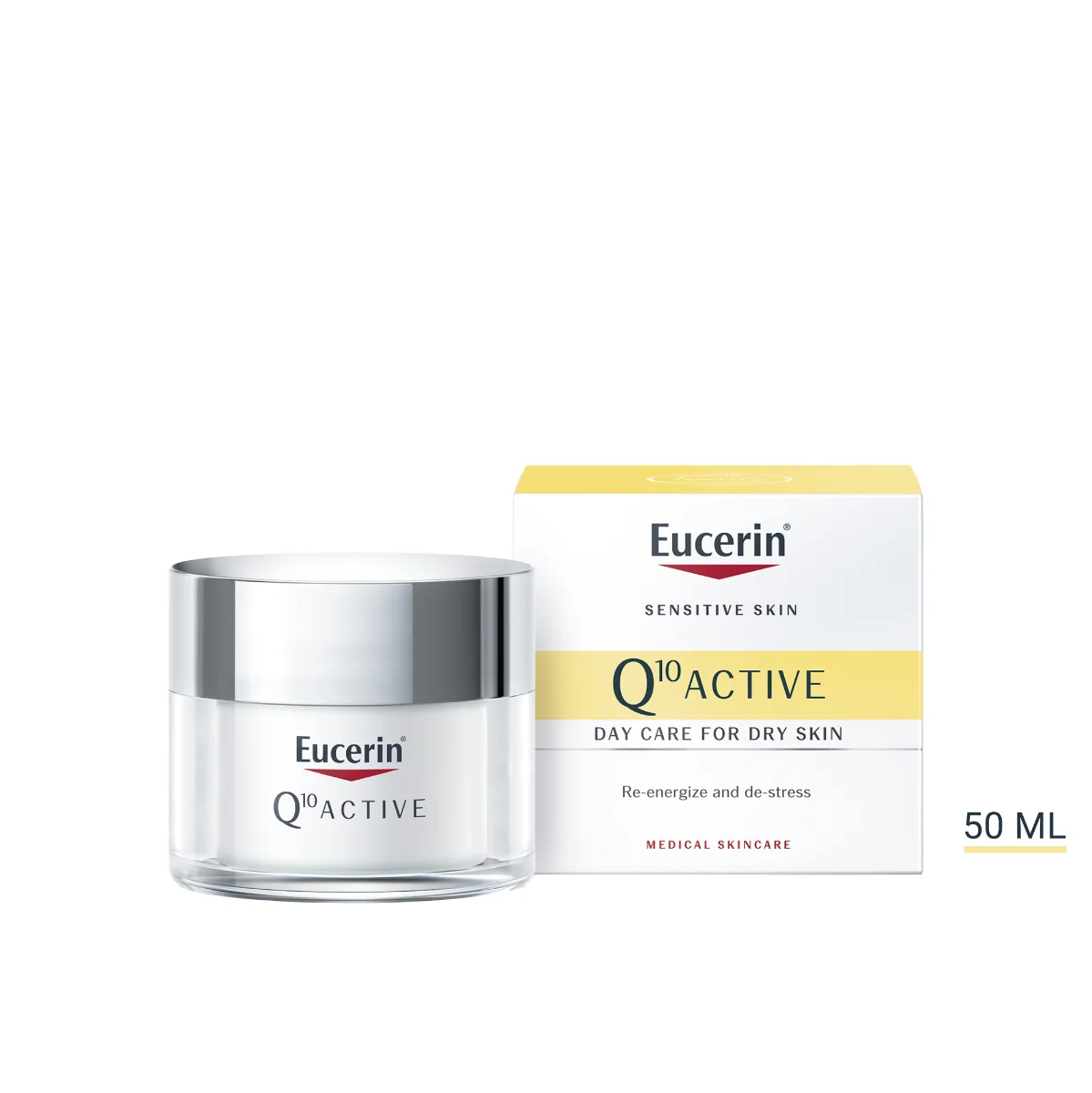 Eucerin Q10 ACTIVE denný krém proti vráskam 1×50 ml, pre citlivú pokožku