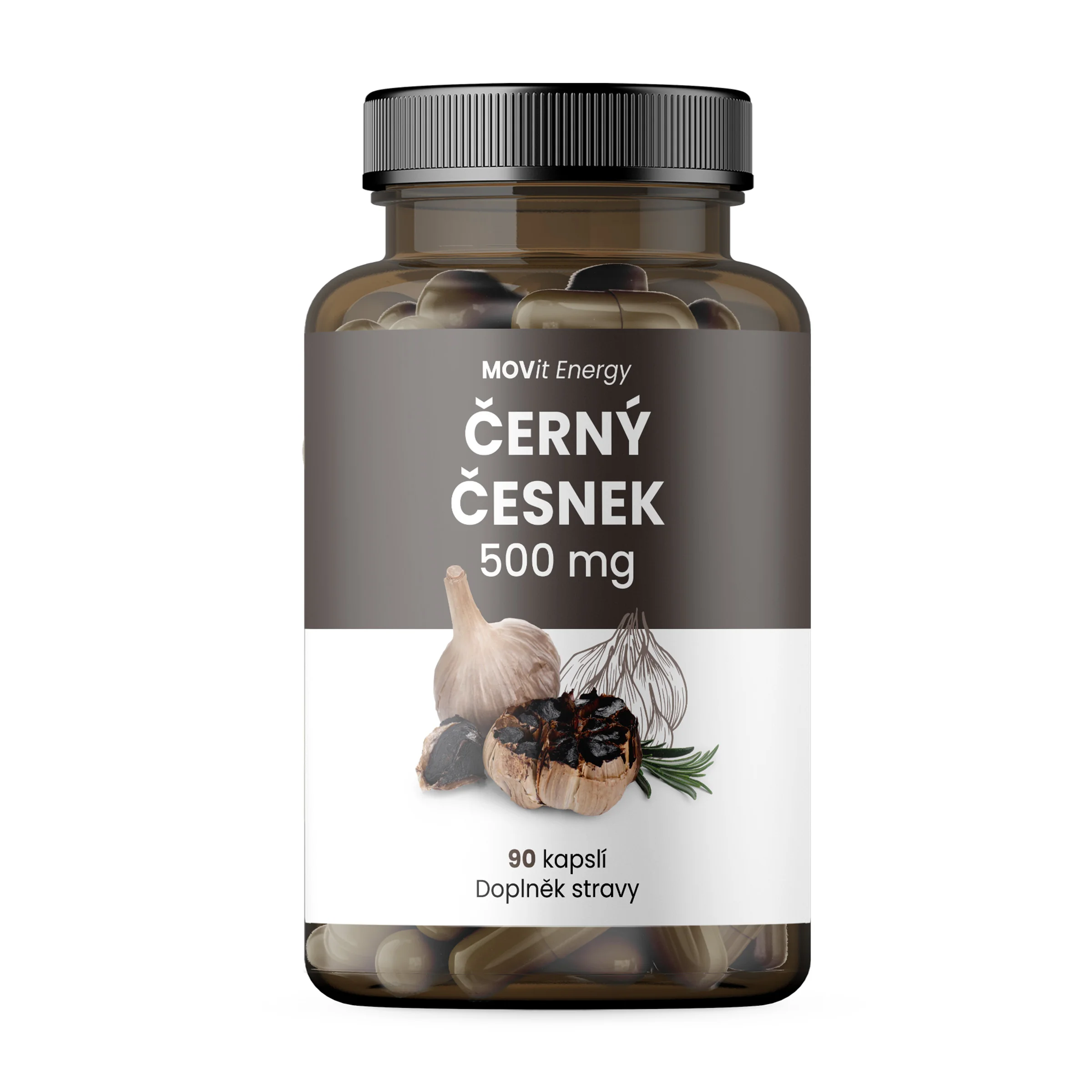 MOVit Čierny Cesnak 500 mg, 90 kapsúl 90 cps