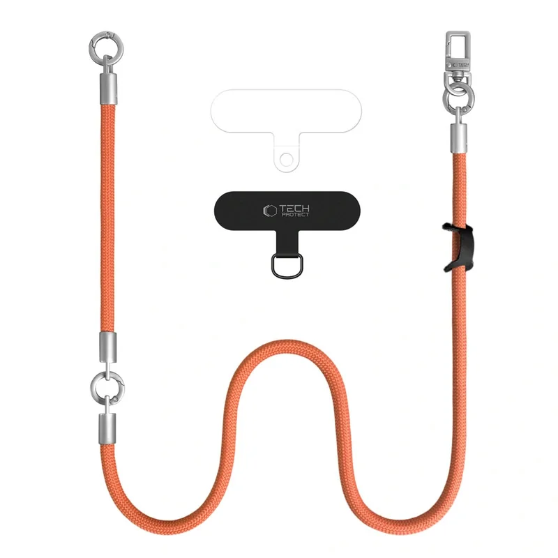 Tech-Protect C10S Crossbody Strap šnúrka na mobil, oranžová