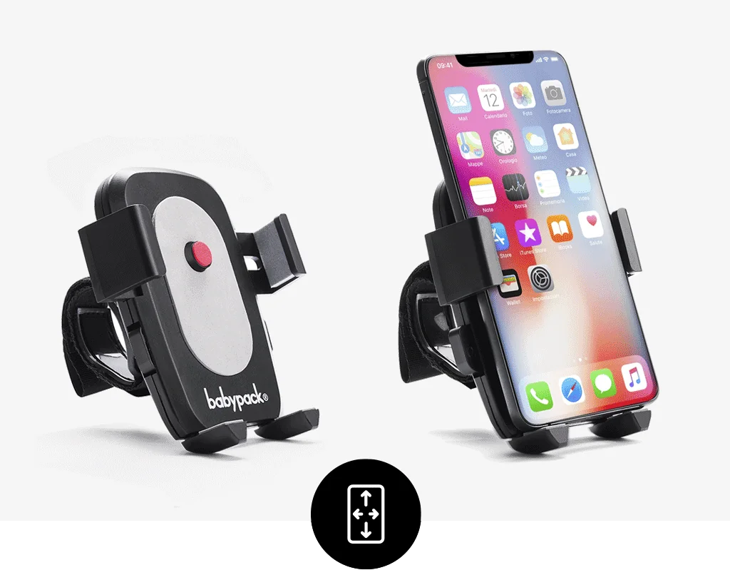 Babypack držiak na mobilný telefón na kočík, univerzálny