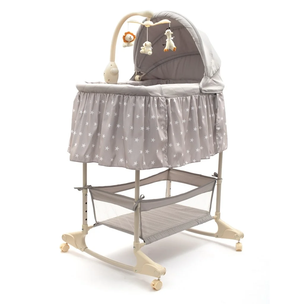 Multifunkčná kolíska postieľka pre miminko New Baby hviezdičky