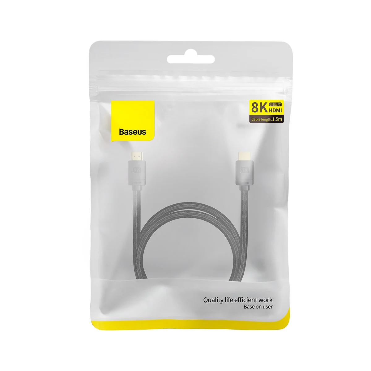 Baseus High Definition kábel HDMI 2.1 8K 1.5m, čierny