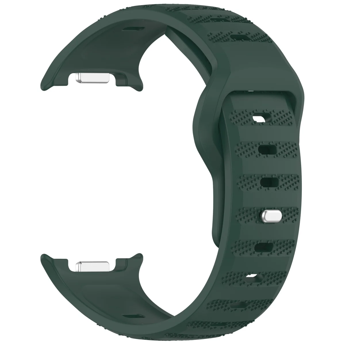BStrap Silicone Dotline remienok na Samsung Galaxy Watch 8, green
