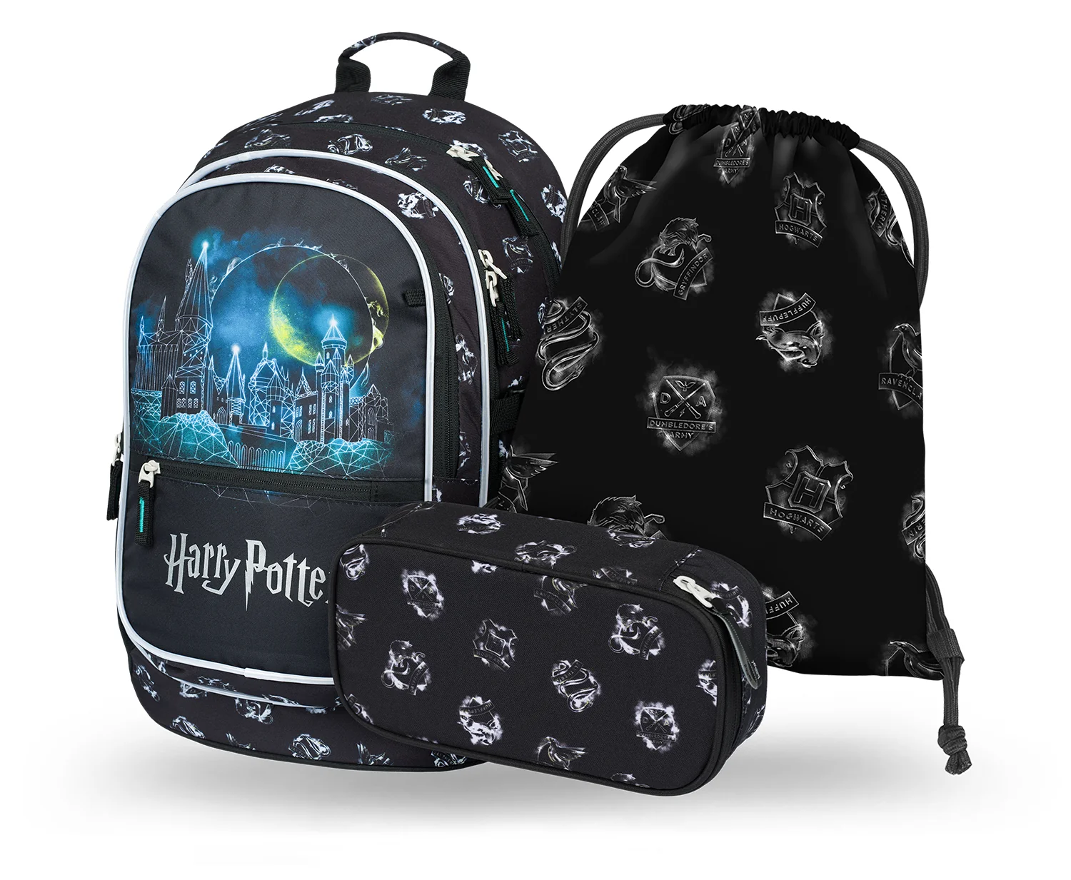 Baagl školská súprava Core Harry Potter Bradavice: batoh, peračník, vrecko