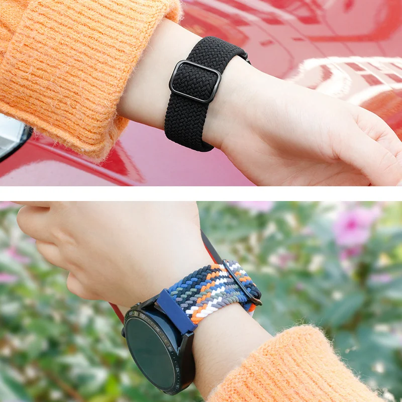 BStrap Elastic Nylon remienok na Huawei Watch GT2 Pro grape