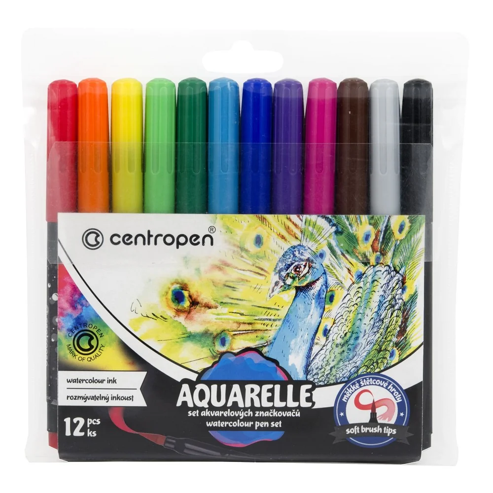 Akvarelové popisovače 8683/12 Aquarelle Sada 12 kusov