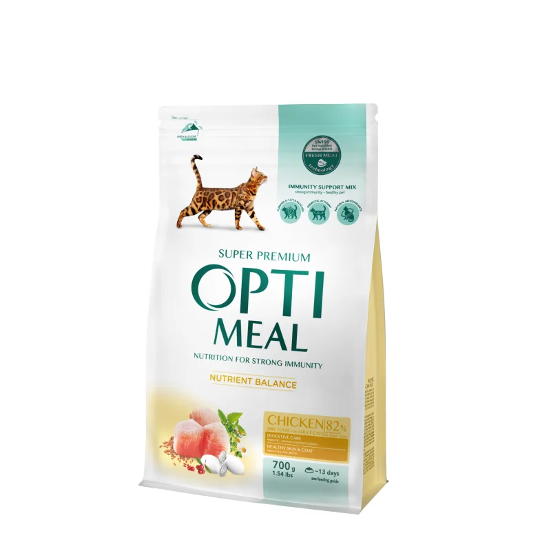 OPTIMEAL™ Superpremium pre dospelé mačky s kuracim mäsom 700 g (4676)