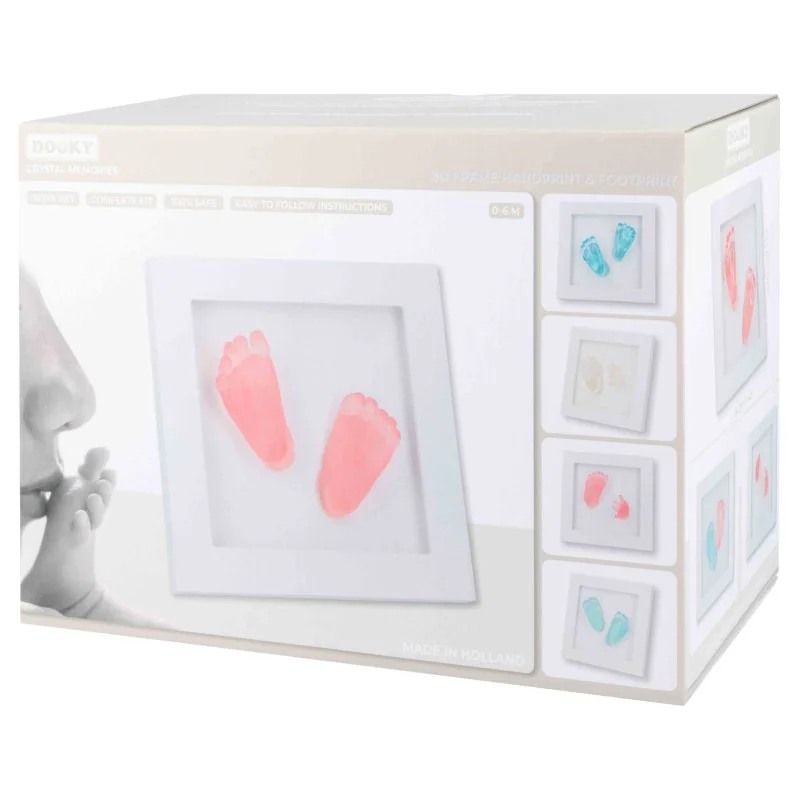 Dooky crystal Memories DeLuxe 3D Frame Handprint & Footprint