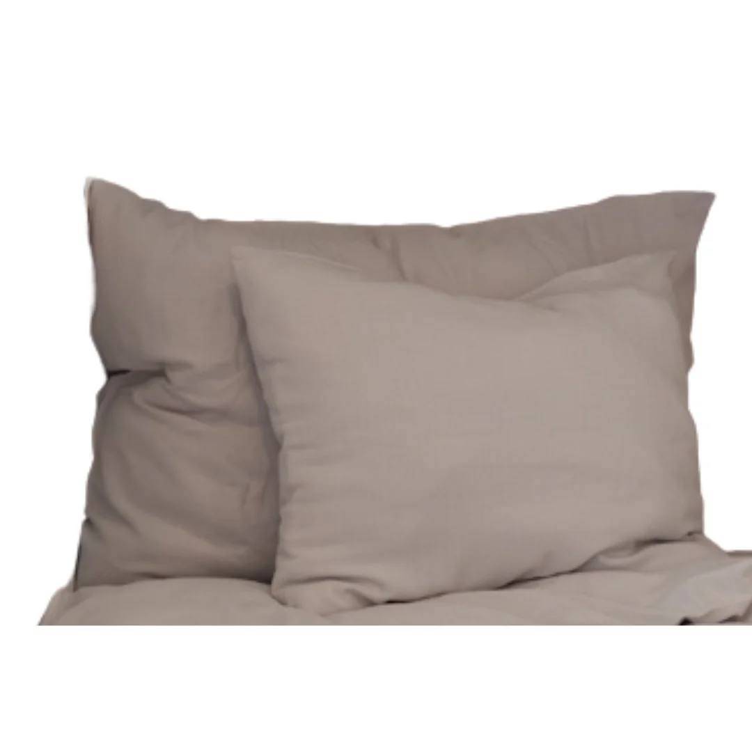 Ľanové obliečky Naira svetlosivé rozmery: obliečka na vankúš 50 x 65 cm