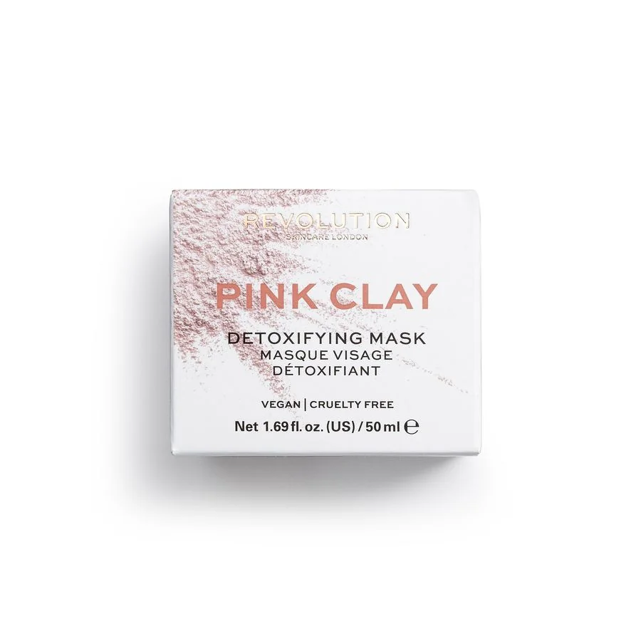 Revolution Skincare Pink Clay Detoxifying maska na tvár 1×50 ml, maska na tvár