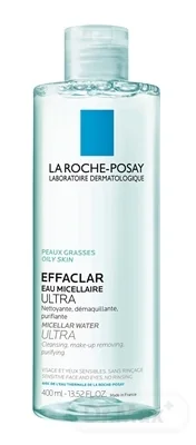 LA ROCHE-POSAY Effaclar Micelárna voda Ultra na mastnú a citlivú pleť 1×400 ml, čistiaca voda