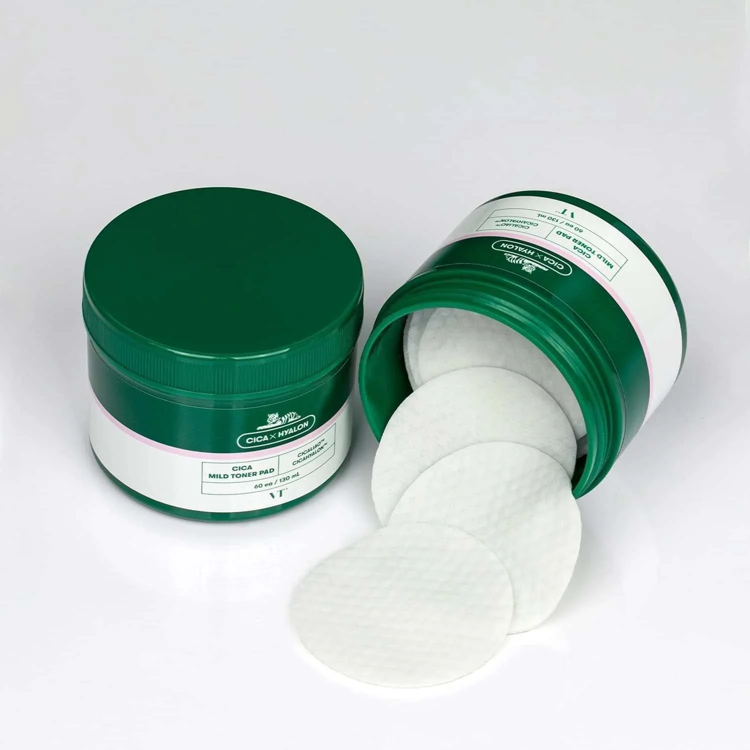 VT Cosmetics CICA Mild Toner Pad tonizujúce tampóniky s exfoliačným účinkom 60 ks