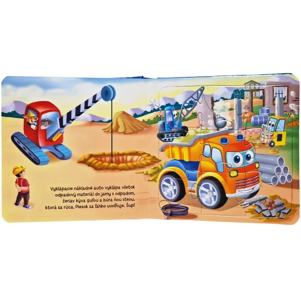 Pracovné stroje na ceste 6x Puzzle