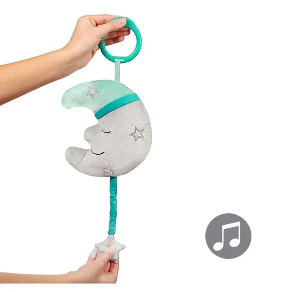 BABYONO Hračka hudobná na C krúžku Happy Moon 0 m+ 1×1 ks, hudobná hračka pre deti