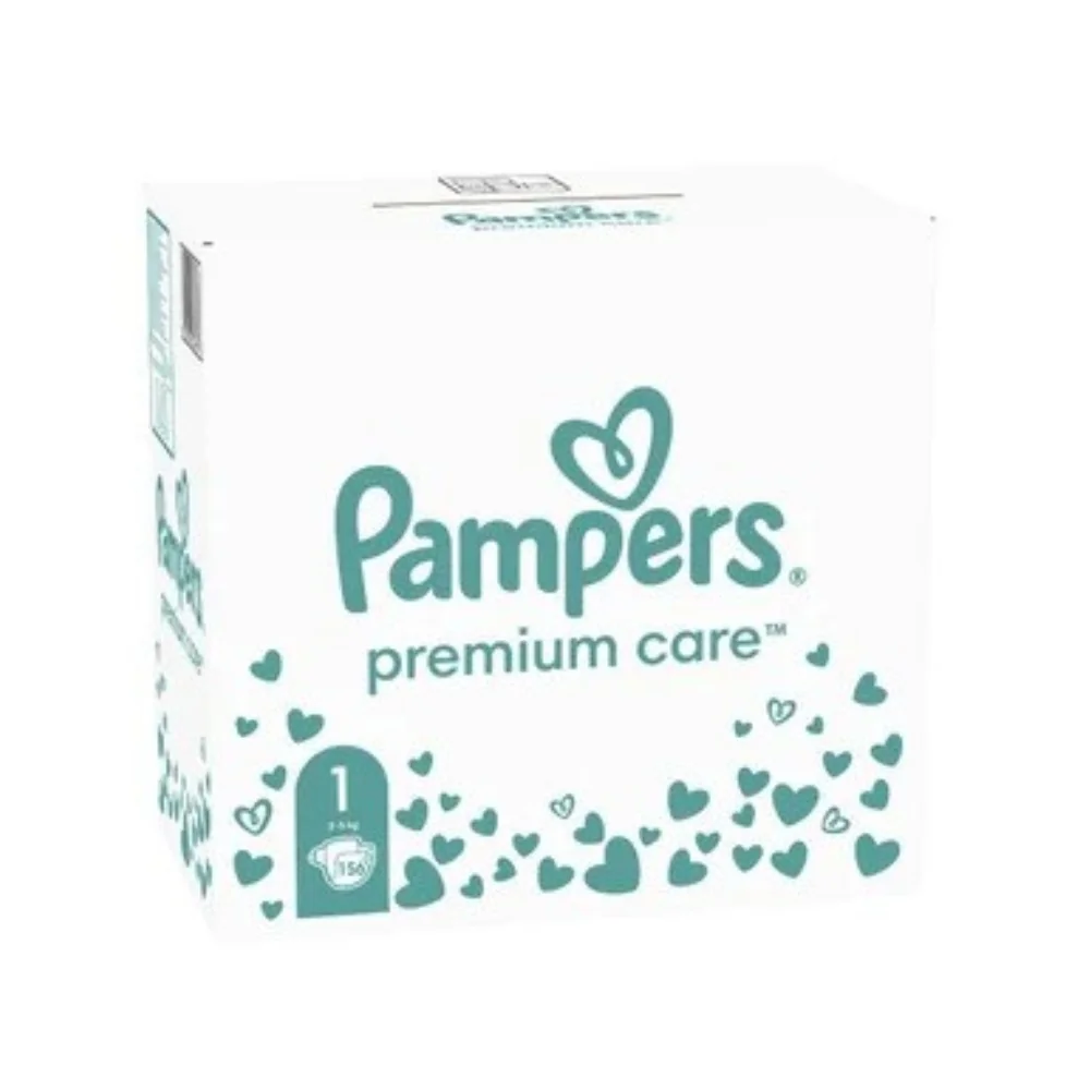 PAMPERS PREMIUM CARE VELKOST 1 2-5KG 156KS 1×156 ks, plienky vo veľkosti 1