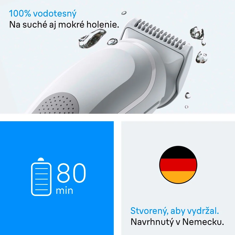 Braun BG3500 Series 3 súprava na starostlivosť o telo, 2 nadstavce na úpravu, vodoodolná 1 set