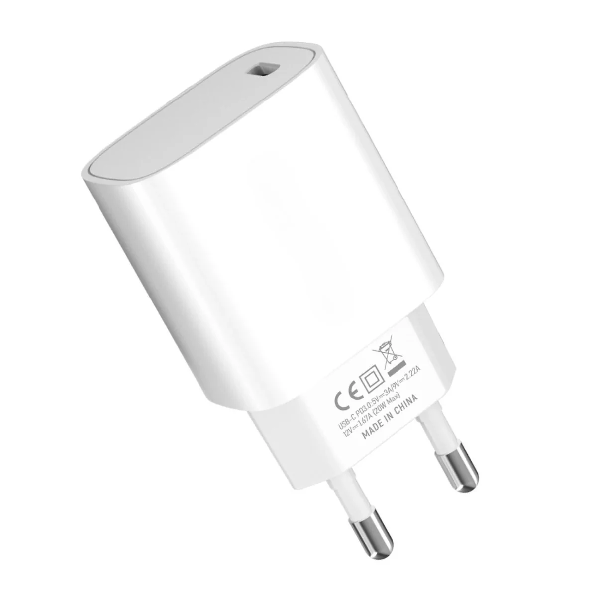 MG WGWCCW sieťová nabíjačka USB-C 20W, biela 