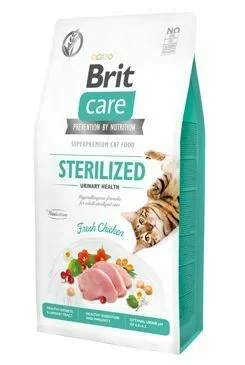 Brit Care Cat Grain-Free Sterilized Urinary Health 1×7 kg, granule pre mačky