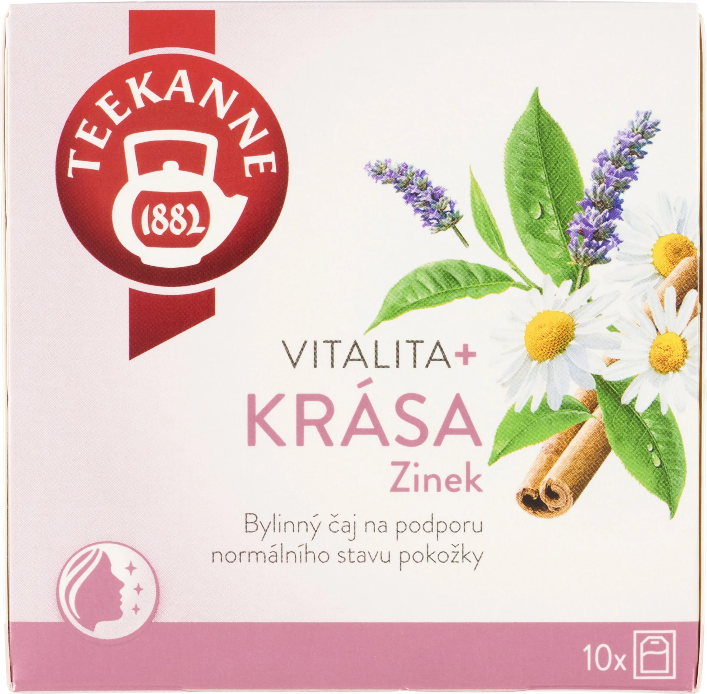 TEEKANNE Vitalita+ KRÁSA, Zinok, bylinný čaj 17,5 g