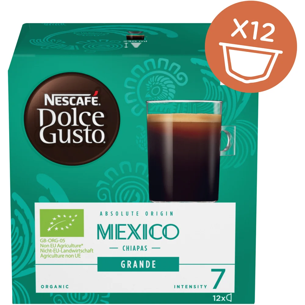 Nescafé Kapsule Dolce Gusto Grande Mexico Chiapas 1×12 ks, kávové kapsuly