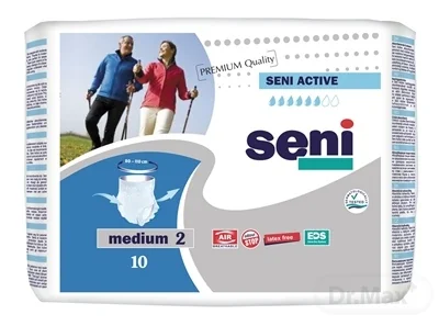 Seni ACTIVE Medium 2 1×10 ks, navliekacie nohavičky, pás 80-110cm