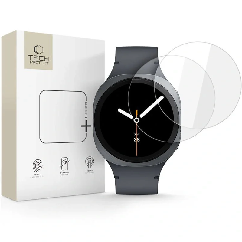 Tech-Protect Glass Fit 2x ochranné sklo na Samsung Galaxy Watch 8 (44 mm) mm)