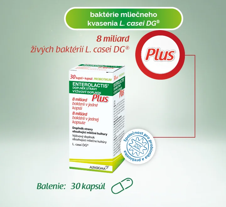 ENTEROLACTIS® Plus probiotiká 30 cps