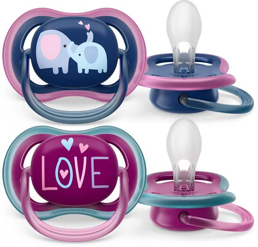 Philips AVENT Cumlík Ultra air 18m+ dievča (slon) 2ks 1×2 ks, cumlík
